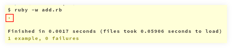 rspec autorun progress dots